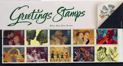 1995 Greetings Art Presentation Pack PPG4 (printed no. G4) - Royal Mail Stamps