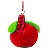 YUHUANLAN Plush Fruit Keychain Soft Fluffy Car Accessories for Women Girls Cute Backpack Purse Decoration