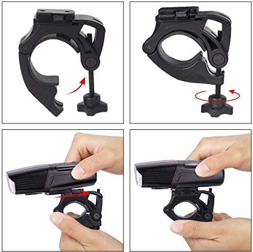image for ODISTAR 1000 Lumen USB Rechargeable 2 LED Bike Light,Tough Durable IP6