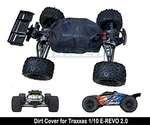 Raidenracing Nylon Mesh Chassis Dirt Cover Dustproof Resist Guard for Traxxas 1/10 2018 E-REVO 2.0 EREVO