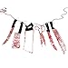 Amscan Bloody Weapon Garland - 7.5', 1 Pc