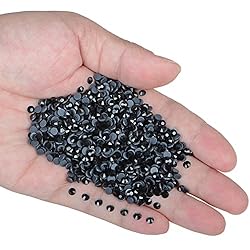 LPBeads 3000 Pieces SS16 Black Hotfix Rhinestones