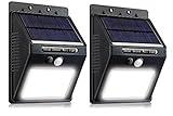 4 PACK of 16 LED Solar Lights Wireless Outdoor Light with Motion Activated Auto On/Off for Patio, Deck, Yard, Garden, 4 Pack
