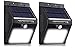 4 PACK of 16 LED Solar Lights Wireless Outdoor Light with Motion Activated Auto On/Off for Patio, Deck, Yard, Garden, 4 Pack