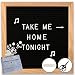 Black Felt Letter Board (White Letters) - Classy Oak Frame Message Board 10x10 - Perfect for Home & Office - Leave Cute Messages, Quotes, Reminders, Humor - 360 Characters, Scissors, Zip Bag, and File primary