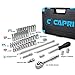 Capri Tools 1/4-Inch Drive Master Socket Set with Ratchets, Adapters and Extensions, 51-Piece (1-2120)