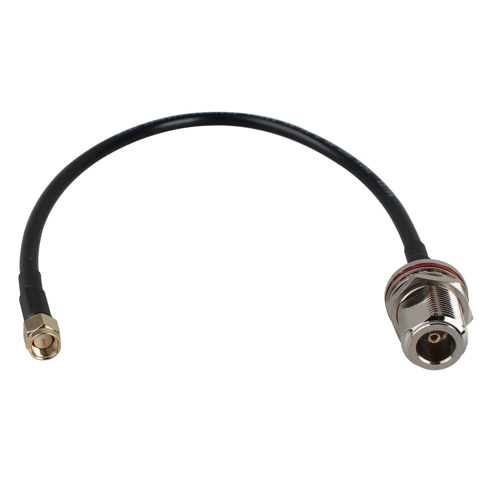 Futheda SMA Male to N Female Adapter Cable Bulkhead Mount RG58 Coaxial Cable 30cm/11.8 inch Compatible with 4G LTE Wireless Router Cellular Gateway ADS-B Receiver RTL-SDR USB Dongle IP Security Camera