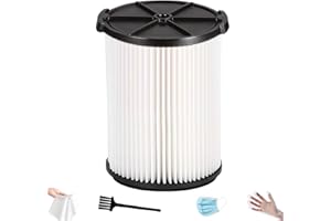 1-Pack VF4000 Filter for ridgid Shop vac, Compatible with RIDGID 5-20 Gal & Husky 6-9 Gal Shop Vac for ridgid Shop vac Access