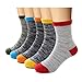 Bobo 5 Pack kids Boys Fashion Cotton and Soft Cute Breathable Socks size2-4years