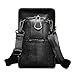 Premium Genuine Cowhide Leather Purse Fit For iPhone XS Max iPhone 8 Plus iPhone 7 Plus Holster Pouch Waist Bag Shoulder Bag Small Messenger Bag Crossbody Purse For iPhone 6S Plus Samsng LG Phones