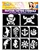 Glimmer Body Art Pirates And Mermaid Glitter Tattoo Stencil Set