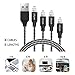 iPhone Charger,Jakpas 4Pack 3FT 6FT 6FT 10FT Lightning to USB Syncing and Charging Cable Data Nylon Braided Cord Charger for iPhoneX/8/8 Plus/7/7 Plus/6/6 Plus/6s/6s Plus and more - Black&White