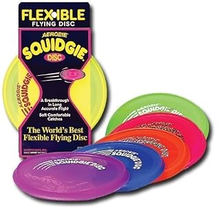 Aerobie Squidgie Flying Disc - 3 Pack - Assorted Colors (796762766031)
