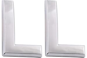 COBATA 2.75 Inch Adhesive House Numbers, Mailbox numbers, Street Door Numbers, Self-stick Address Signs for Apartments, Double Silver Letter L