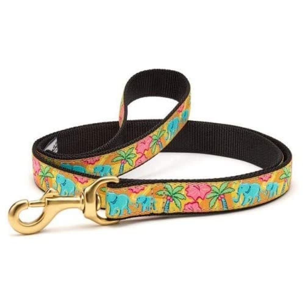 Up Country Ele-L-W Elephants Dog Lead Wide (1")