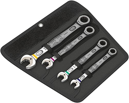 Wera 05073295001 6000 Joker 4 Imperial Set 1, Maul-Ringratschenschlüssel-Satz, zöllig, 4-teilig
