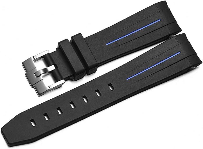 20mm/21mm Rubber Watchband Strap w/Tang Buckle Fit for Rolex GMT Yatch Master 16622 Watches