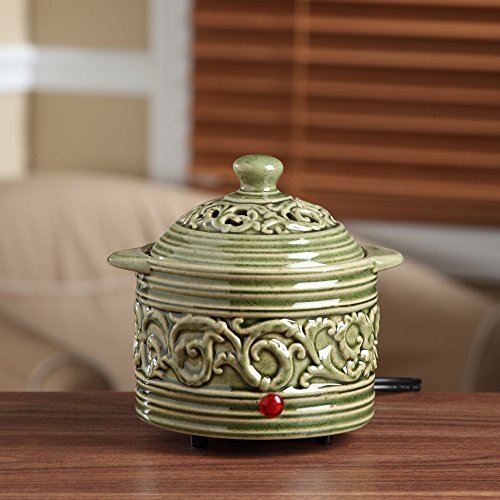 Green Electric Potpourri Liquid Warmer Diffuser for Spa Aromatherapy
