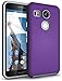 Nexus 5X Case, CellEver Dual Guard Protective Shock-Absorbing Scratch-Resistant Rugged Drop Protection Cover (Purple)
