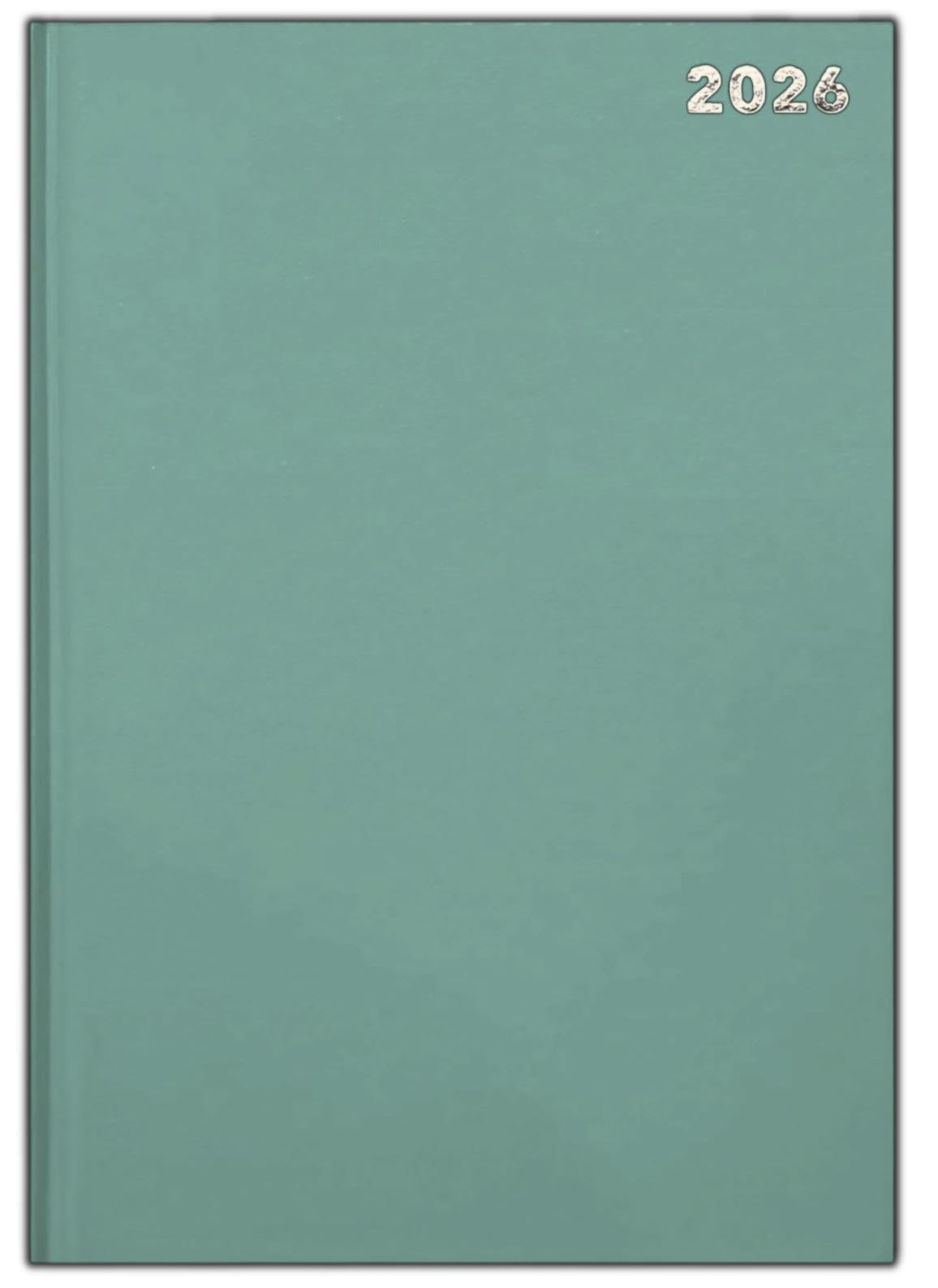 PaulStore 2026 A4 2 Page Per Day Appointment Diary - Hardback Office Diary (Green)