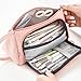 Large Capacity Pencil Pen Case Holder Large Storage Pencil Bag Pouch Stationary Case Makeup Cosmetic Bag for Student Office College