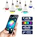Alritz Smart Bluetooth LED Bulb with Speaker, E27 Dimmable Multi-Color Changing Light Bulb Smart Phone Controlled RGB Music Bulb, Compatible with Android and iOS