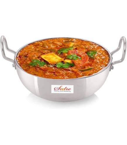 Spacetouch Indiase Traditionele Messing Gehamerd Karahi Koken Kadai