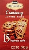 THIN Addictive Cranberry Almond Thins 15 Packs of crunchy cookies (12.2 oz)