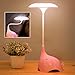 WOMHOPE Cute Elephant Children's Night Lights Flexible Angles Desk Lamp - Design Button Touch Sensor Control 3-Level - Rechargeable - for Kids,Baby,Children (Pink)