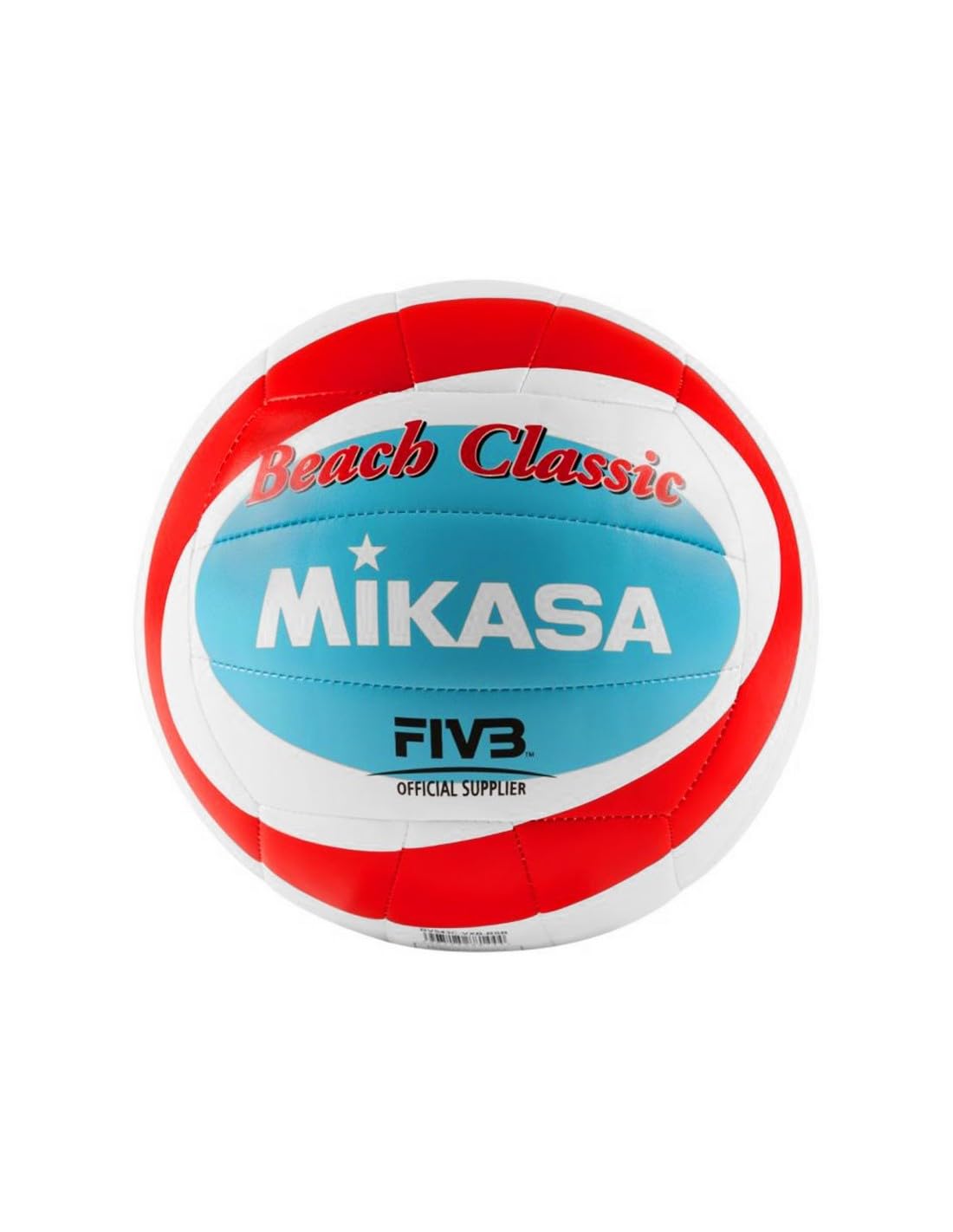 MIKASA Volleyball Beach Classic BV543C-VXB-RSB Ball, Adults Unisex, Multicoloured (Multicoloured), 5