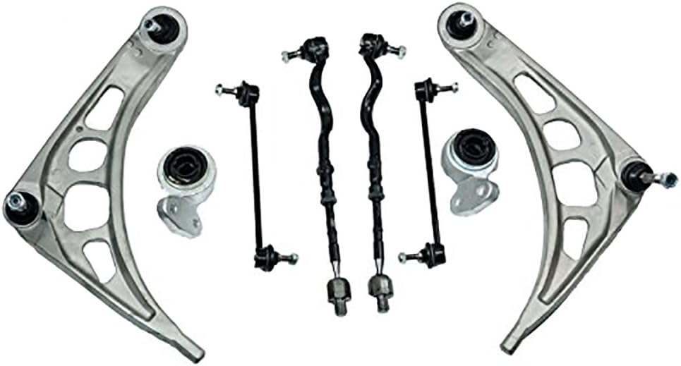 Front Lower Control Arm Tie Rod Ends Sway Bar Links Suspension Steering Kit for BMW E46 323i 328i 328Ci 325i 325Ci 330i 330Ci Z4