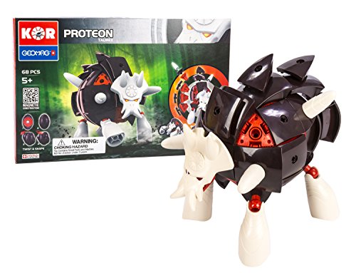 Geomag Kor Proteon Blatta Transformer – 68 Piece Creative Magnet Playset Toy – Swiss Made – Part of Geomag’s World Famous Award Winning Product Line – Intermediate Level – Ages 5 and Up