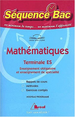 Mathématiques, terminale ES