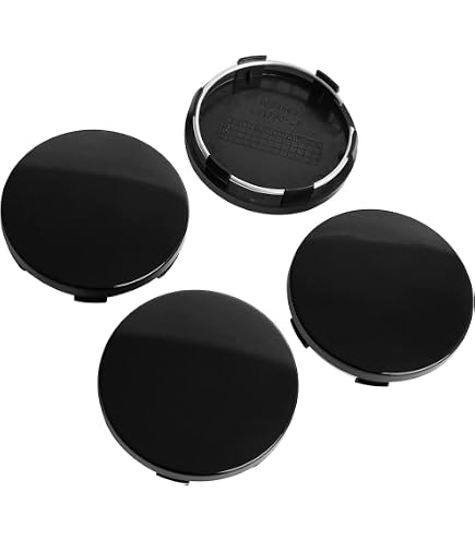 X AUTOHAUX Lot De 4 Cache-moyeux De 70 Mm De Diamètre
