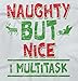 Womens Graphic T Shirts Naughty But Nice Christmas Funny Shirts Cool