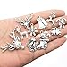 iloveDIYbeads Christmas charms- 50pcs mixed Craft Supplies Christmas Tree Snowflakes Deer Bell Stocking Charms Pendants for Crafting, Jewelry Findings Making Accessory For DIY Necklace Bracelet M2