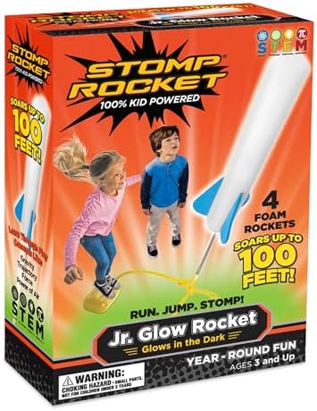 Stomp Rocket The Original Glow Rocket Launcher, Foam Rockets
