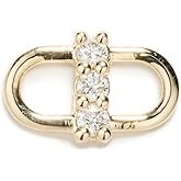 Zoe Chicco Women's 14k Gold Diamond Open Link Single Stud Earring