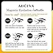 Aliceva Long Dual Magnetic Eyelashes with Premium Metal Eyelash Tweezers - 26mm False Eyelash Extension Set for a Natural Look - Magnetic Eyelashes (4 Pieces) Magnet Dot Case