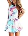 PAKULA Women's Sexy Halter Neck Flora Print Casual Short Dress