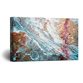 Canvas Wall Art Inner Feature of Stones Print Gallery Wrap Modern Home Decoration Ready to Hang - 12x18 inches