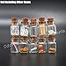 Odoria 1:12 Miniature 10pcs Display Glass Bottles Jars with Cork for Food Storage Dollhouse Kitchen Accessories