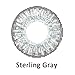 Women Multicolor Cute Charm and Attractive Fashion Contact Lenses Cosmetic Makeup Eye Shadow - Sterling Gray