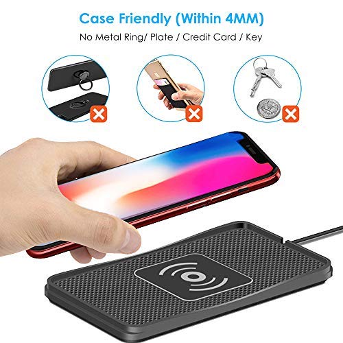 Amazon Wireless Car Charger Mat POLMXS Wireless Charger Car