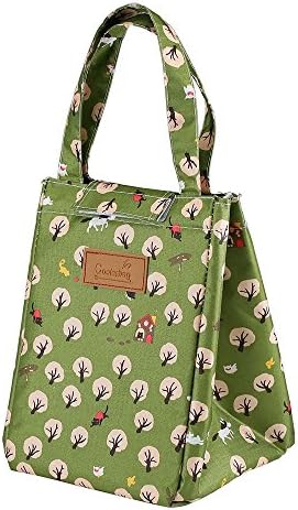 Insulated Lunch Bag, Arricastle Tote Bag Oxford Cloth Aluminum Foil Padded Cooler Lunch Box Fresh Bottle (Ant Tree)