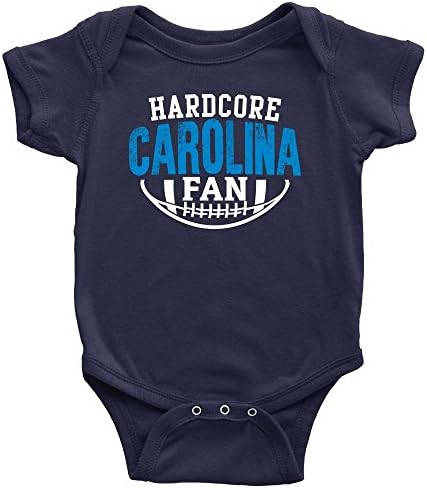 Hardcore Carolina Football Fan Baby Bodysuit Infant Romper Jumpsuit Creeper One Piece Shirt Outfit