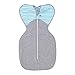 Love To Dream Swaddle UP Warm, Turquoise, Medium, 13-18.5 lbs., Dramatically better sleep, Allow baby to sleep in their preferred arms up position for self-soothing, snug fit calms startle reflex