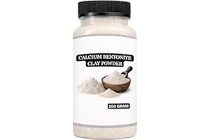 RAVAT Calcium Bentonite Clay Powder, 100% Pure N Natural Plus Skin Detox, Oil Control, DIY Face N Hair Masks. (100 Grams)