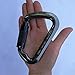 30kN Auto-Locking D Shaped Twist Lock Climbing 4 Pack Set Carabiner, Aluminum Rock Self Locking Clip
