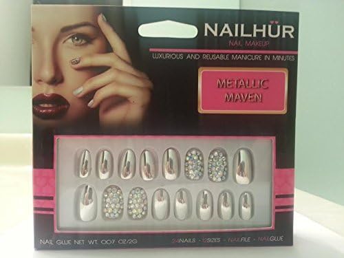 Nailhur nail reusable manicure in minutes (metalic maven)